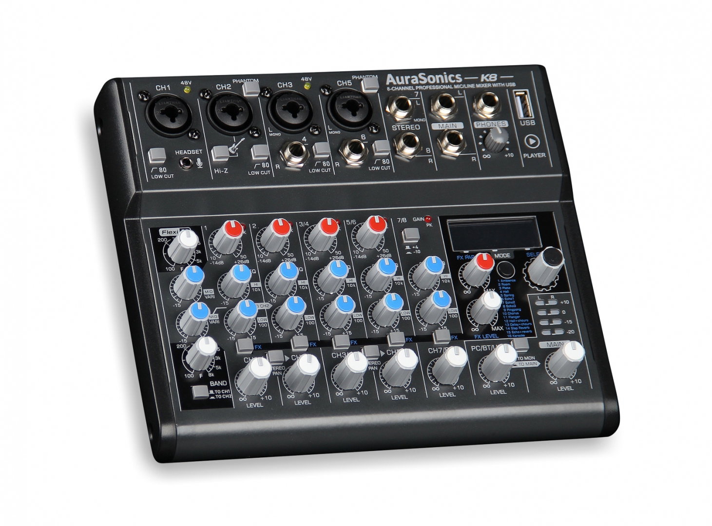 AuraSonics K8 компактный микшерный пульт в Невинномысске