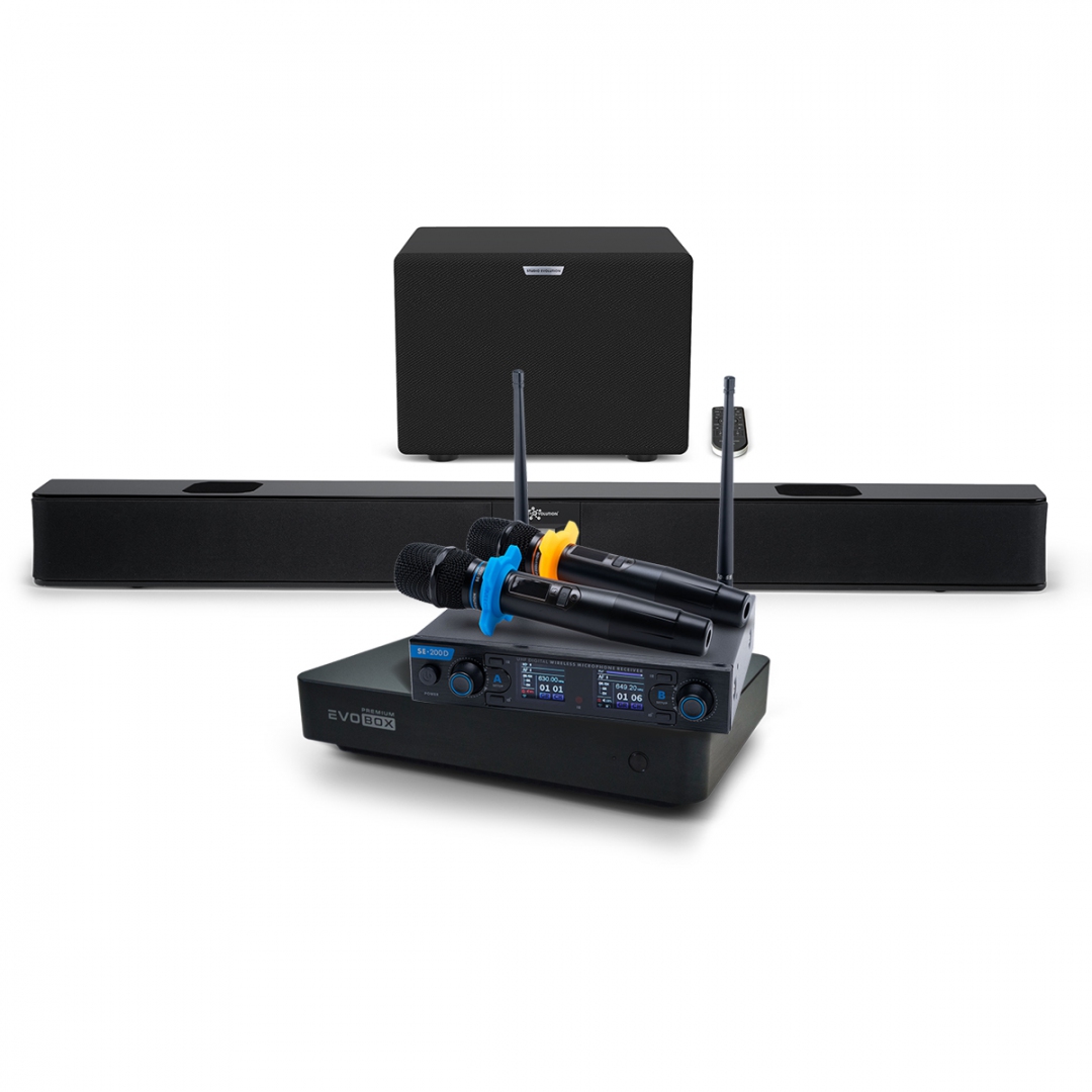 Hi-End караоке-система EVOBOX Premium + EvoSoundBar (саундбар с караоке) в Невинномысске