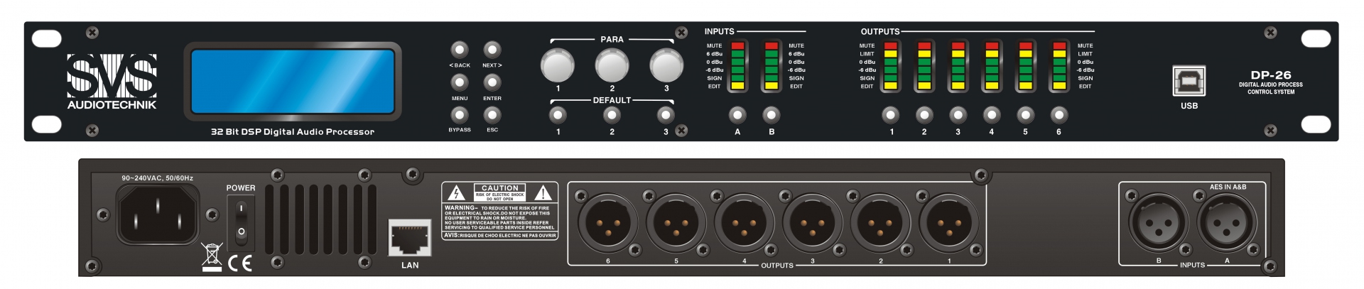 SVS Audiotechnik DP-26 Цифровой процессор: 2 входа 6 выходов в Невинномысске