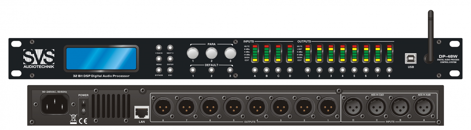 SVS Audiotechnik DP-48W Цифровой процессор: 4 входа 8 выходов в Невинномысске