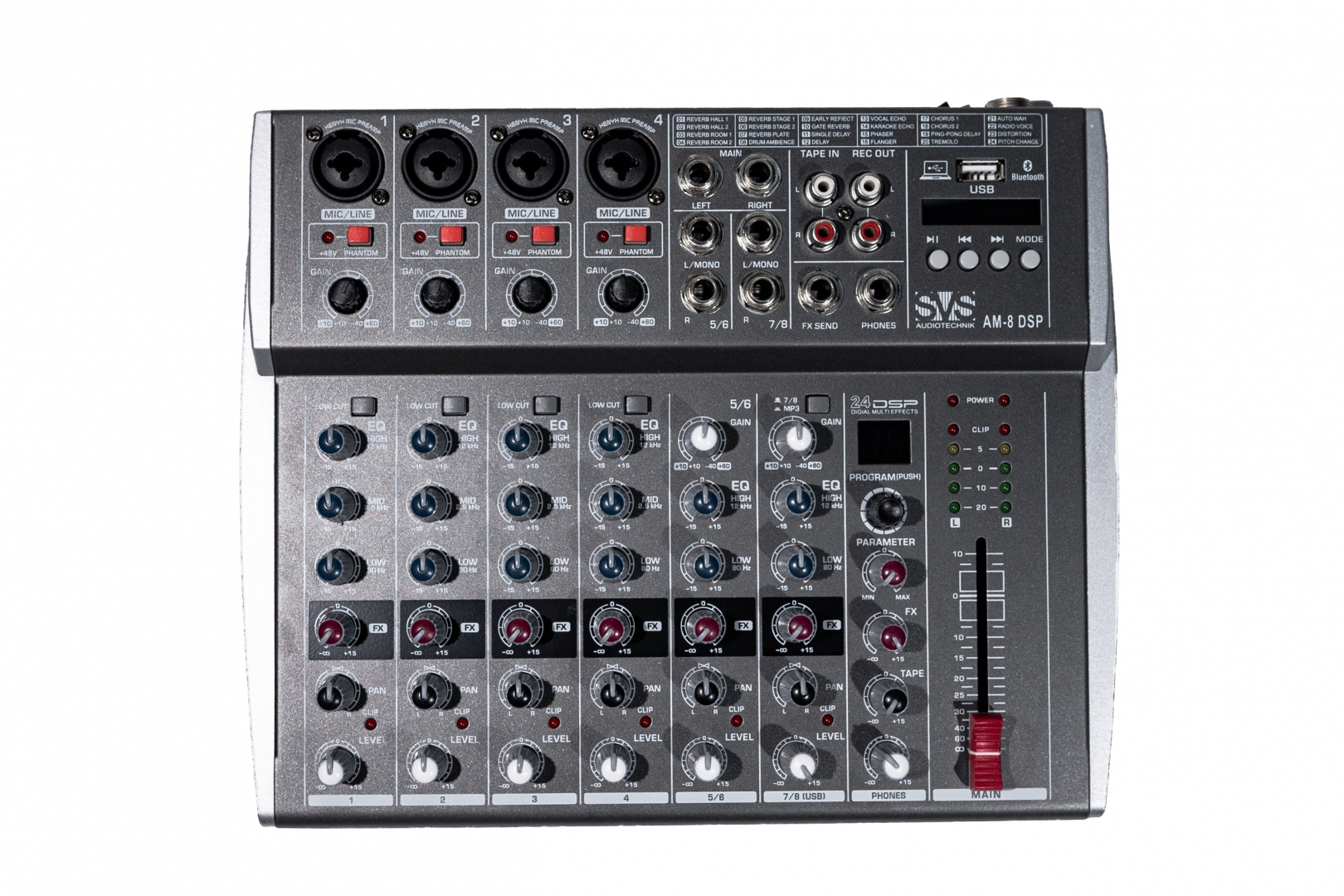 SVS Audiotechnik mixers AM-8 DSP Микшерный пульт аналоговый, 8-канальный в Невинномысске